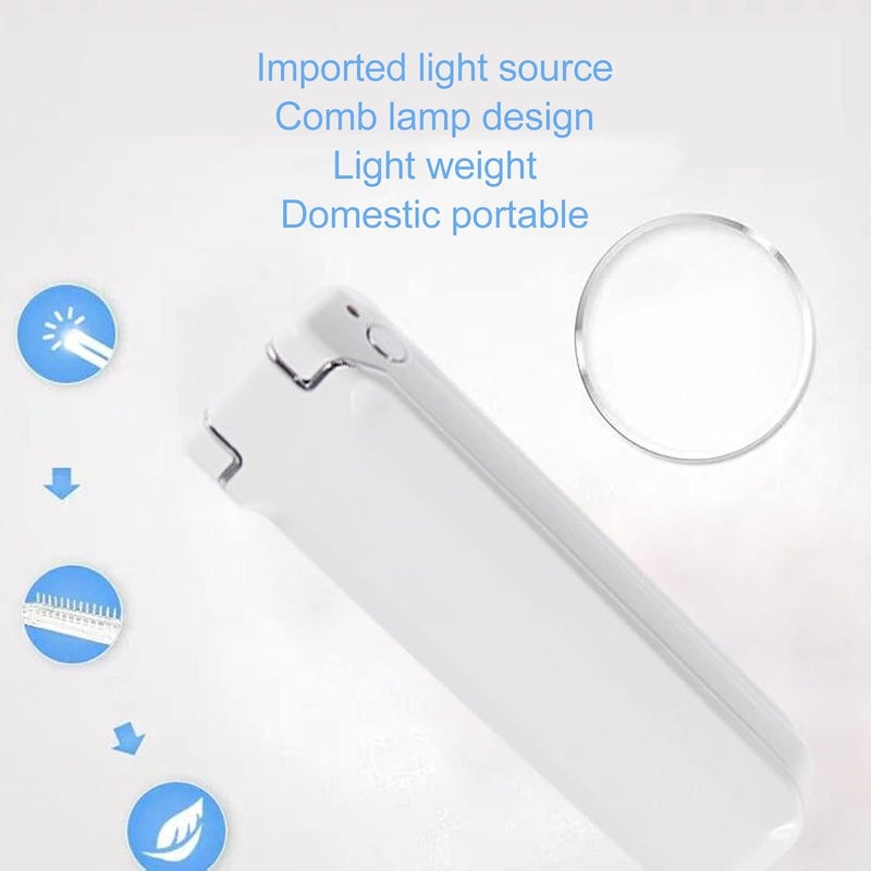 woobles UV Phtotherapy Light, Leukoplakia Promoting Blackening Vitiligo Lamp, Handheld Foldable UV Vitiligo Light for Home Use - Image 2